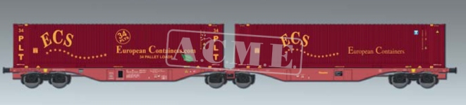ACME 40542 - H0 - Containertragwagen ECS - European Containers, Ep. V-VI - Wagen 2